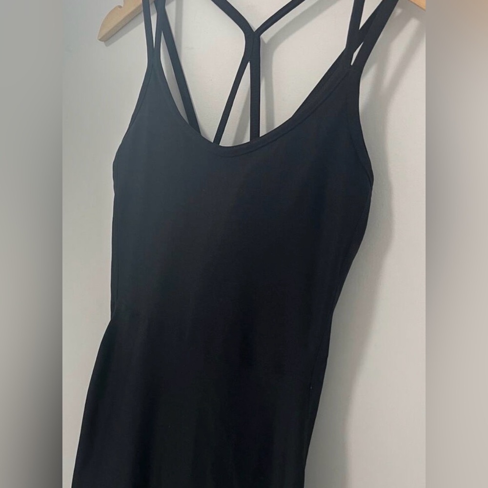 Old Navy Active Cloud Plus Workout Black Strappy Dress LP NWT - Picture 3 of 8
